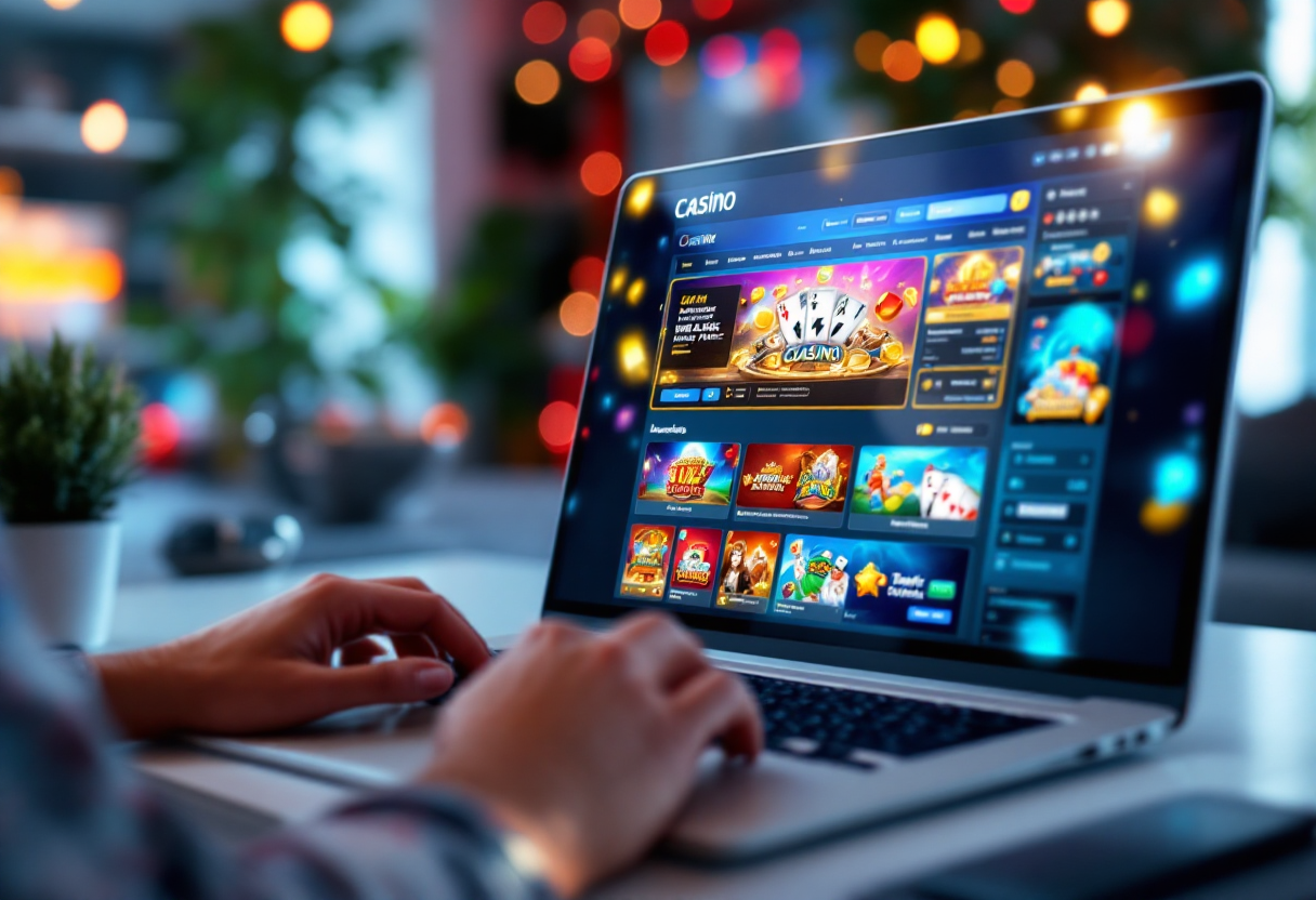 Immagine che rappresenta l'unione di casinò e videogiochi
