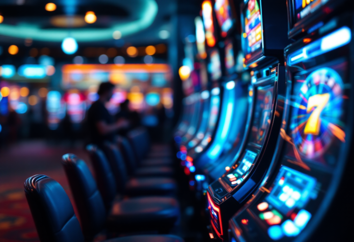 Slot machine virtuali che mostrano tecnologia avanzata