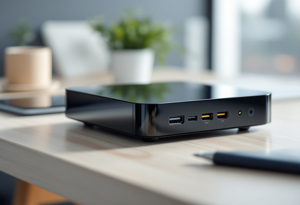 Immagine di un mini PC con SteamOS per gaming portatile