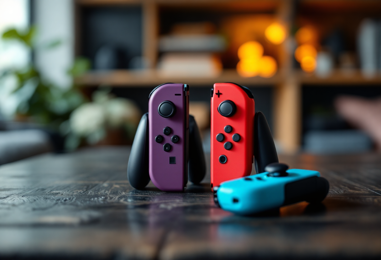 Joy-Con Nintendo in diverse colorazioni e stili