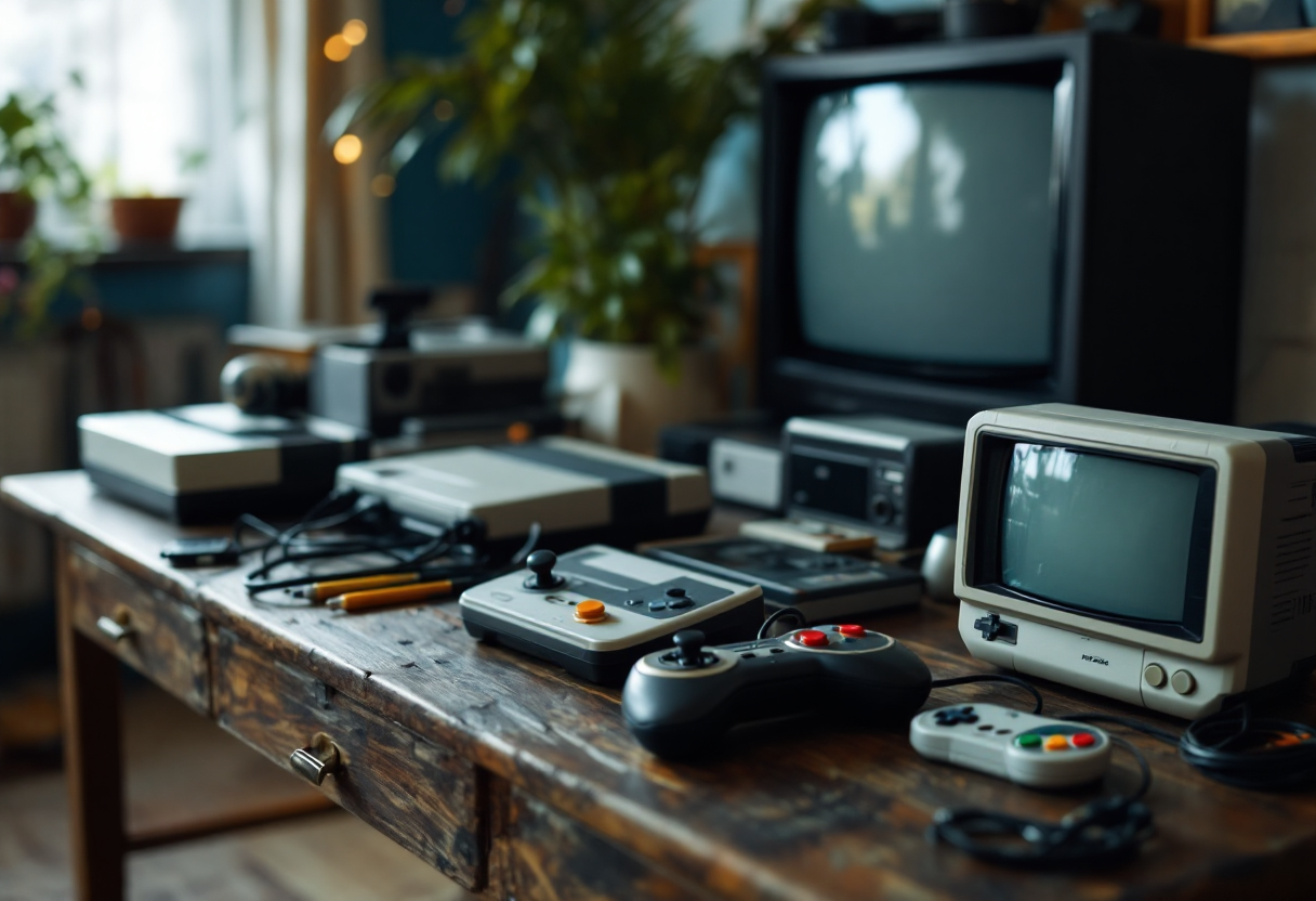Immagine che rappresenta il retrogaming e il commercio illegale