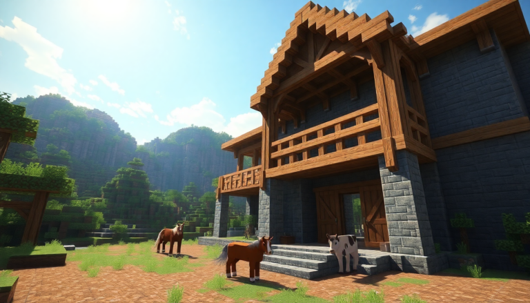 come costruire una stalla in minecraft guida completa 1748921599
