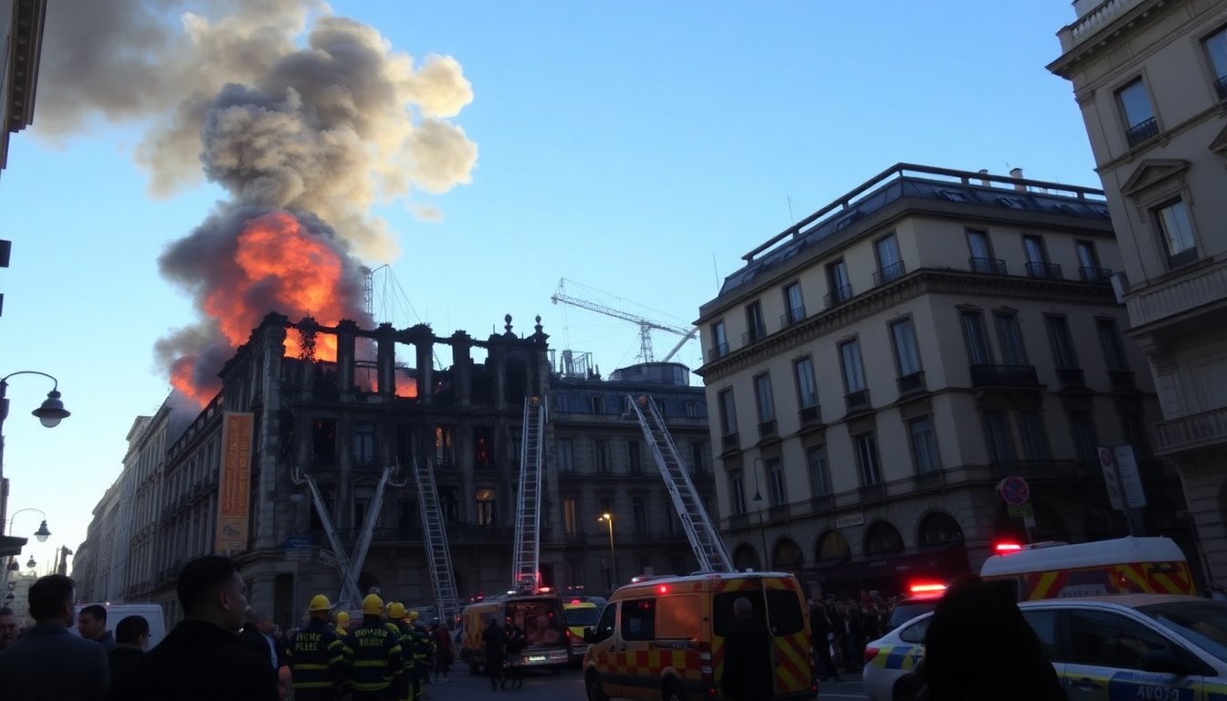 incendio distrugge parte del centro di milano 1761585496