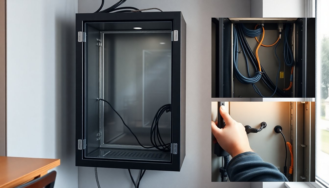 armadio a muro 15u con porta in vetro e pannelli rimovibili per cablaggio 1771084019