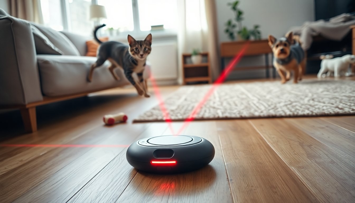Gioco interattivo PS Laser per gatti e cani con laser automatico