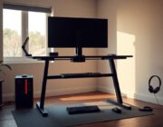 Scrivania elettrica da gaming E-Star: spazio regolabile e design ergonomico